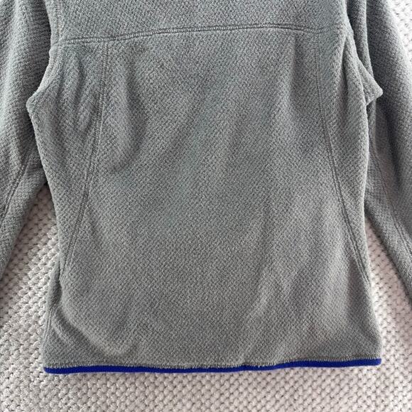 Patagonia Sweater Womens M Gray Blue Re-Tool Snap-T Pullover Fleece Pocket - Picture 10 of 15